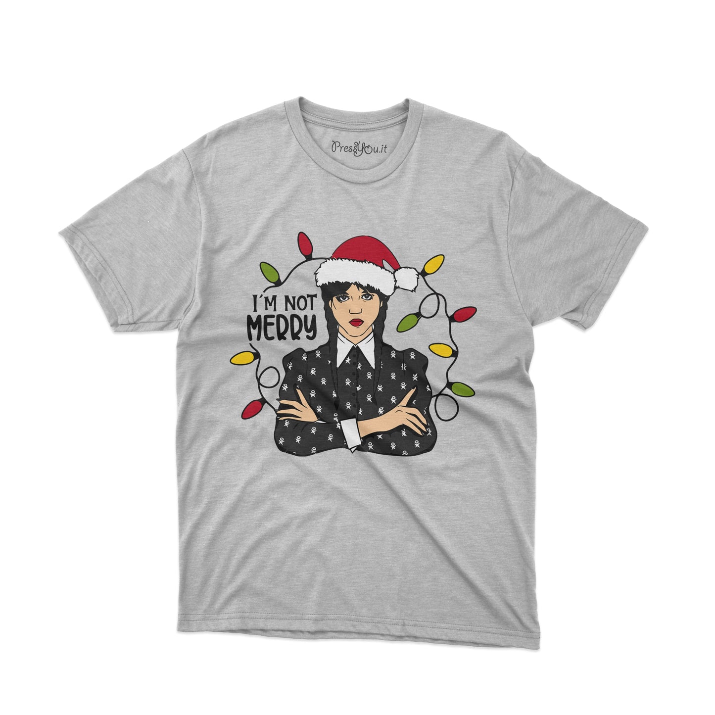 maglietta t-shirt-i m not merry natale