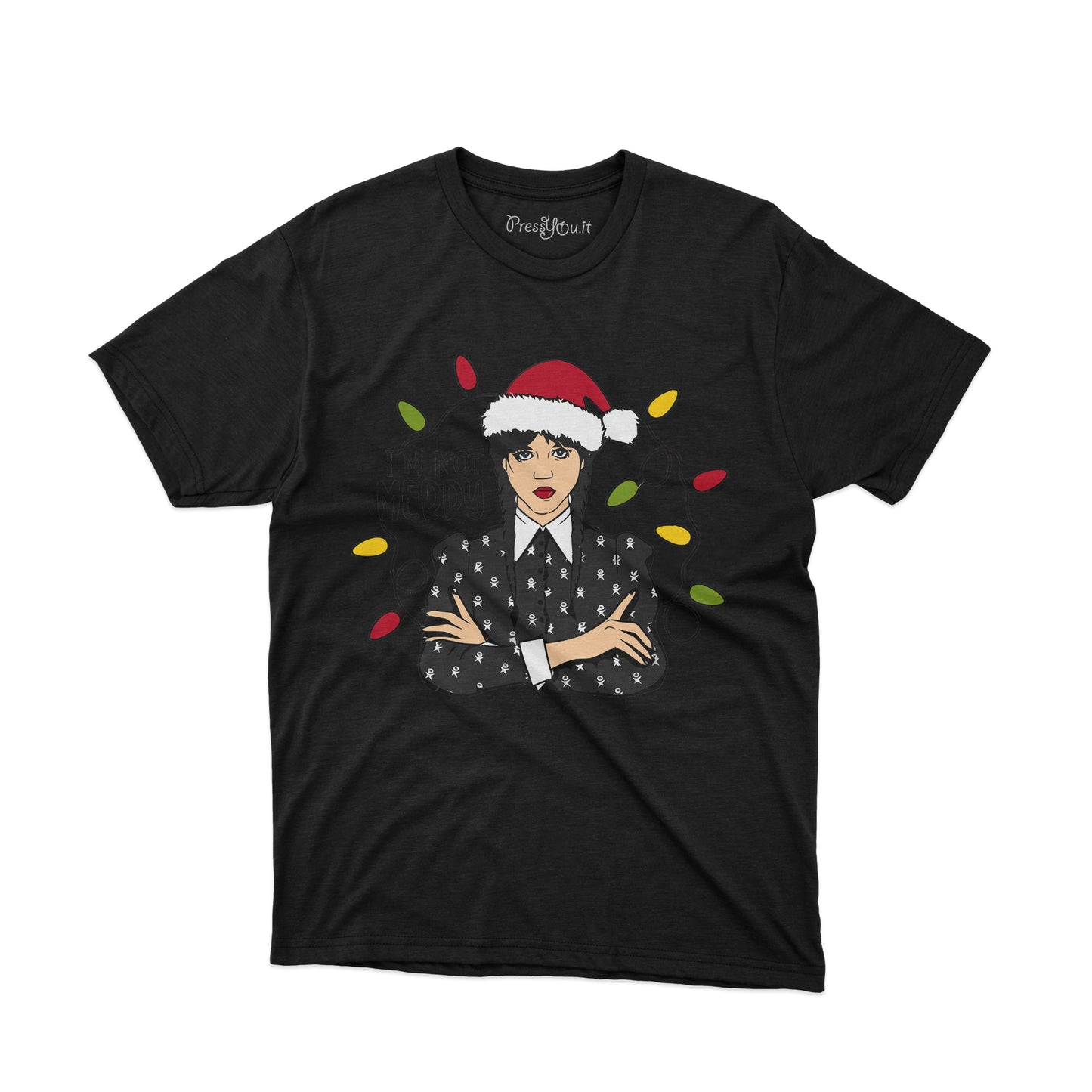 maglietta t-shirt-i m not merry natale