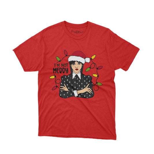 maglietta t-shirt-i m not merry natale