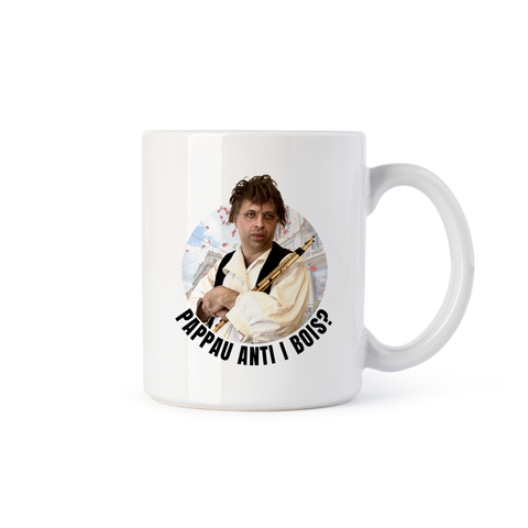 Tazza Ufficiale Comune di Scraffingiu - Suonatore di Launeddas di Sant'Efisio, pappau anti i bois !? - Approvato dal Sindaco di Scraffingiu