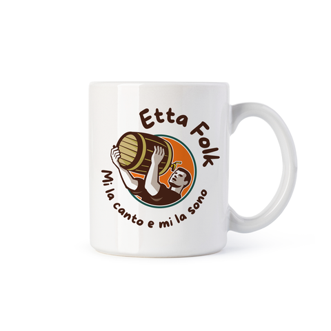 Tazza Ufficiale Comune di Scraffingiu - Etta Folk, mi la canto e mi la sono - Approvato dal Sindaco di Scraffingiu