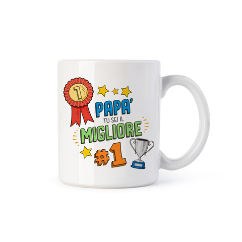 tazza Mug- papà tu sei il migliore del mondo festa del papà
