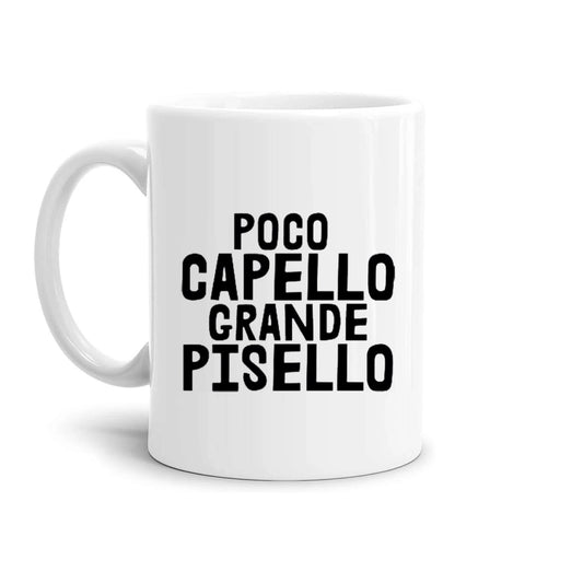 tazza Mug- scritta poco capello grande pisello