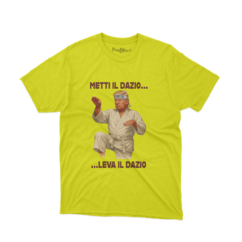 maglietta t-shirt- Donald metti il dazio leva il dazio