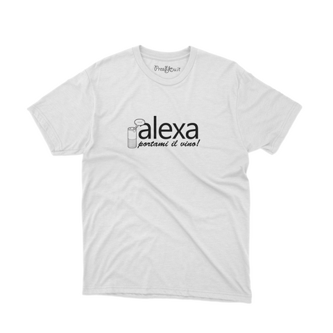 maglietta t-shirt- Alexa portami il vino!