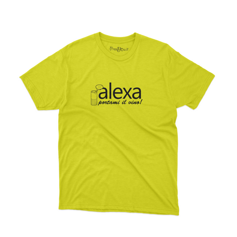 maglietta t-shirt- Alexa portami il vino!