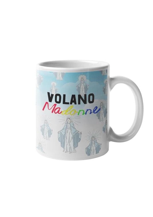 Mug-volano madonne funny ceramic cup, nice gift for mum, dad, colleagues, friends, for breakfast, coffee or tea