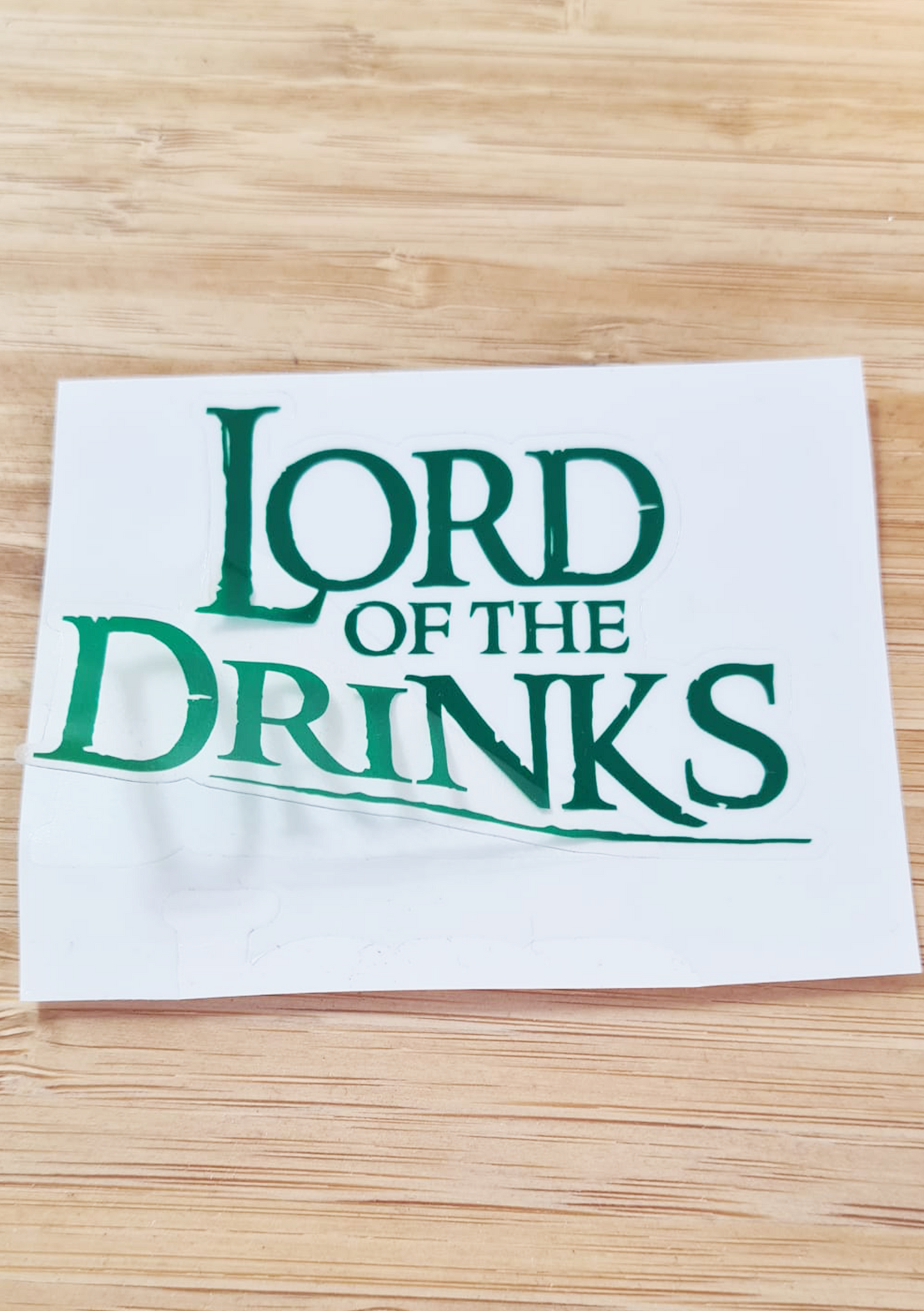 sticker Adesivo- the lord of the drinks