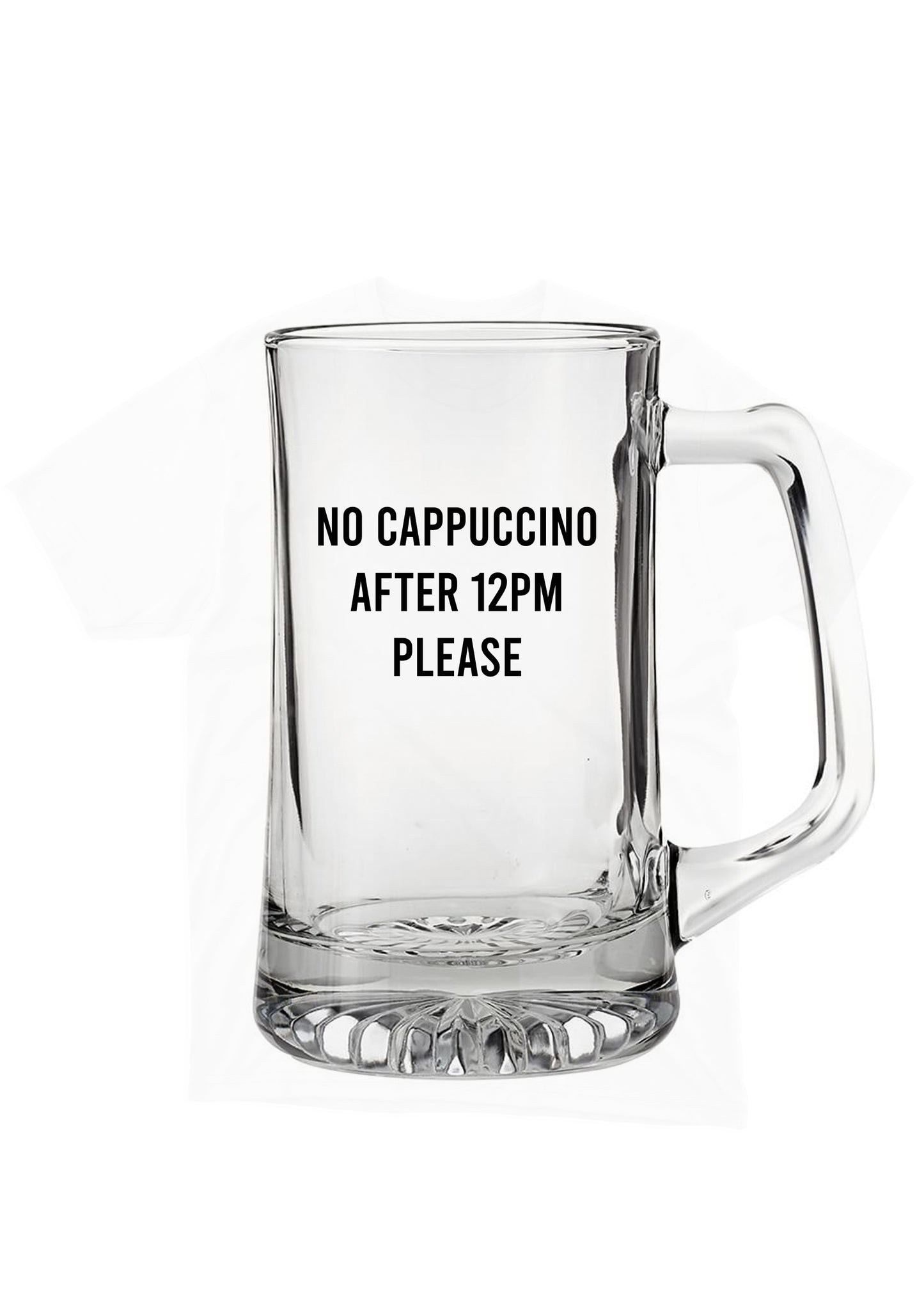 mugs - no cappuccino after 12pm please