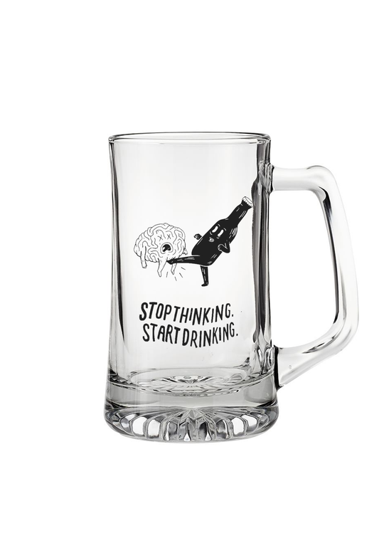 mugs -stop thinking start drinking