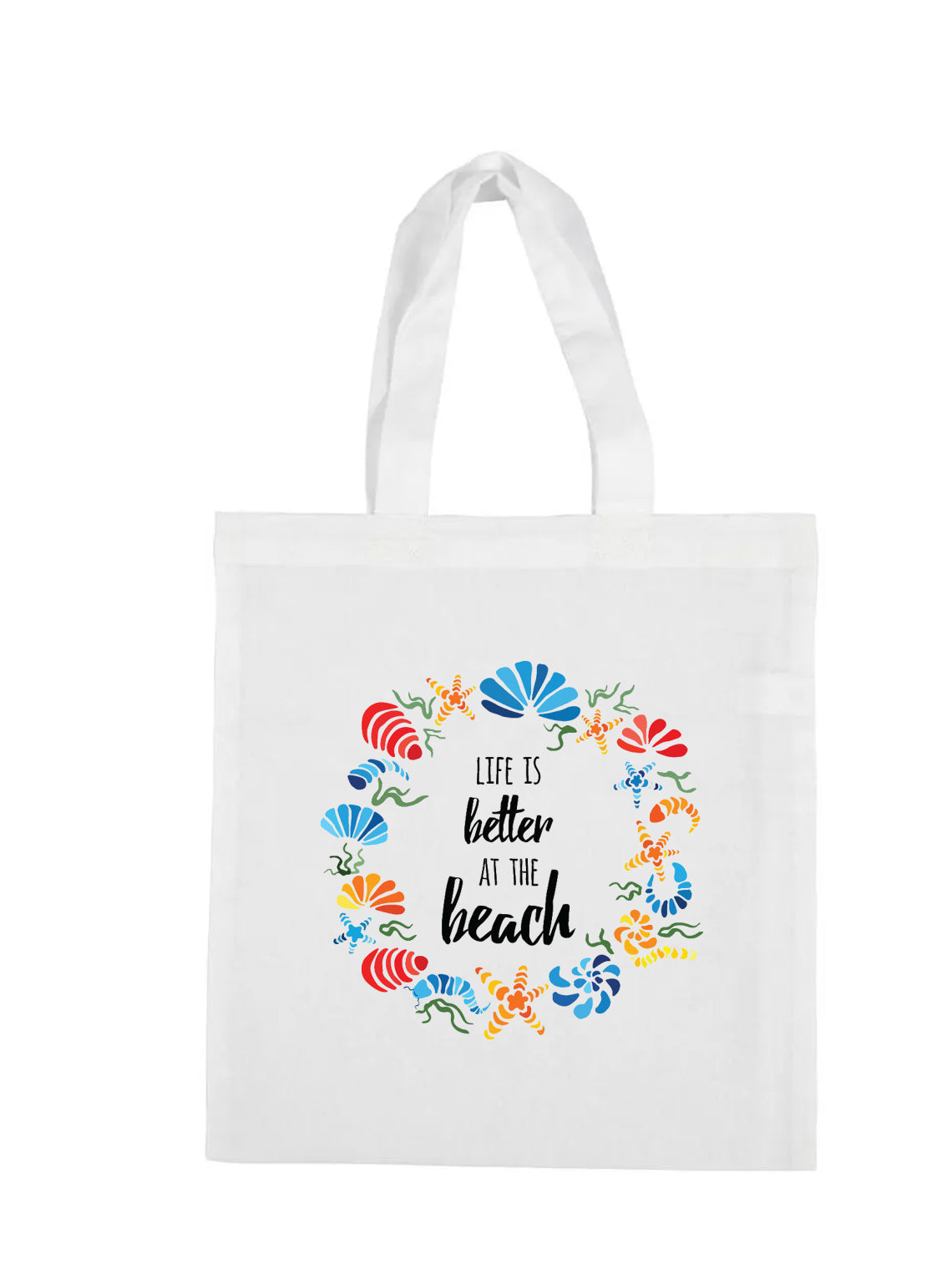 shopping bag bag-life is better in the beach fun gift idea