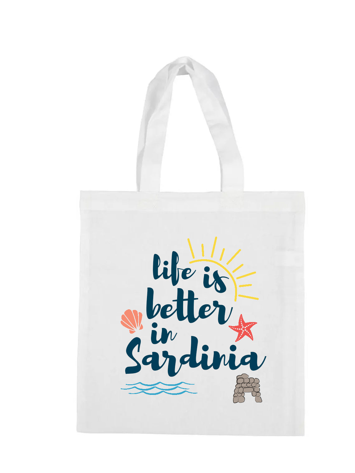 shopping bag bag-life is better in Sardinia Sardinia fun gift idea