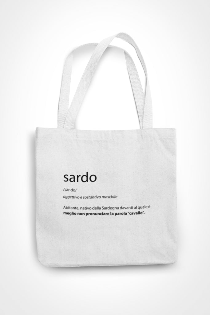 shopping bag dictionary native inhabitant of Sardinia