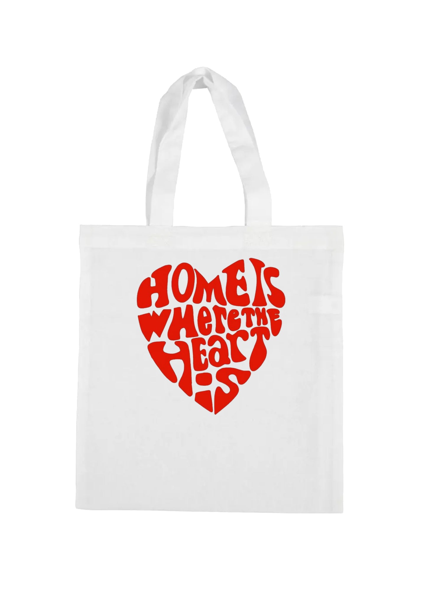 borsa shopping bag- home is where the heart is amore san valentino