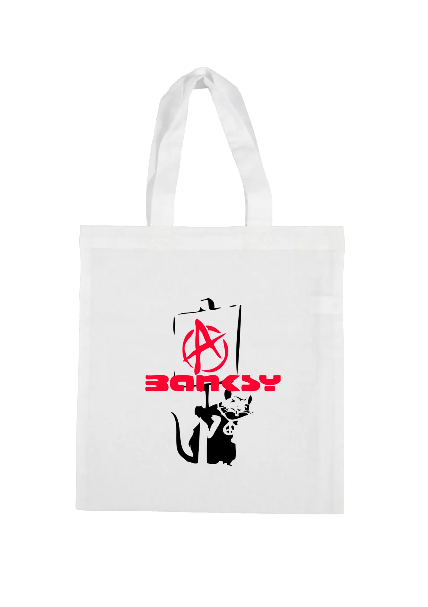 shopping bag- banksy anarchist mouse