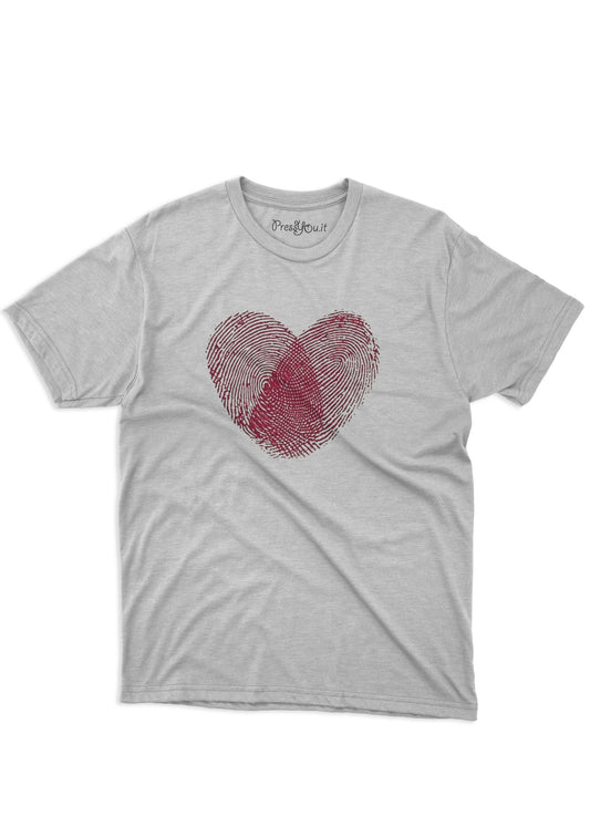 maglietta t-shirt- impronte love amore san valentino