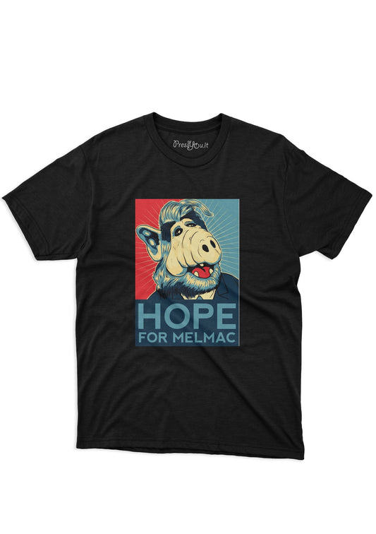 maglietta t-shirt-alieno anni 80 elezioni hope for melmac