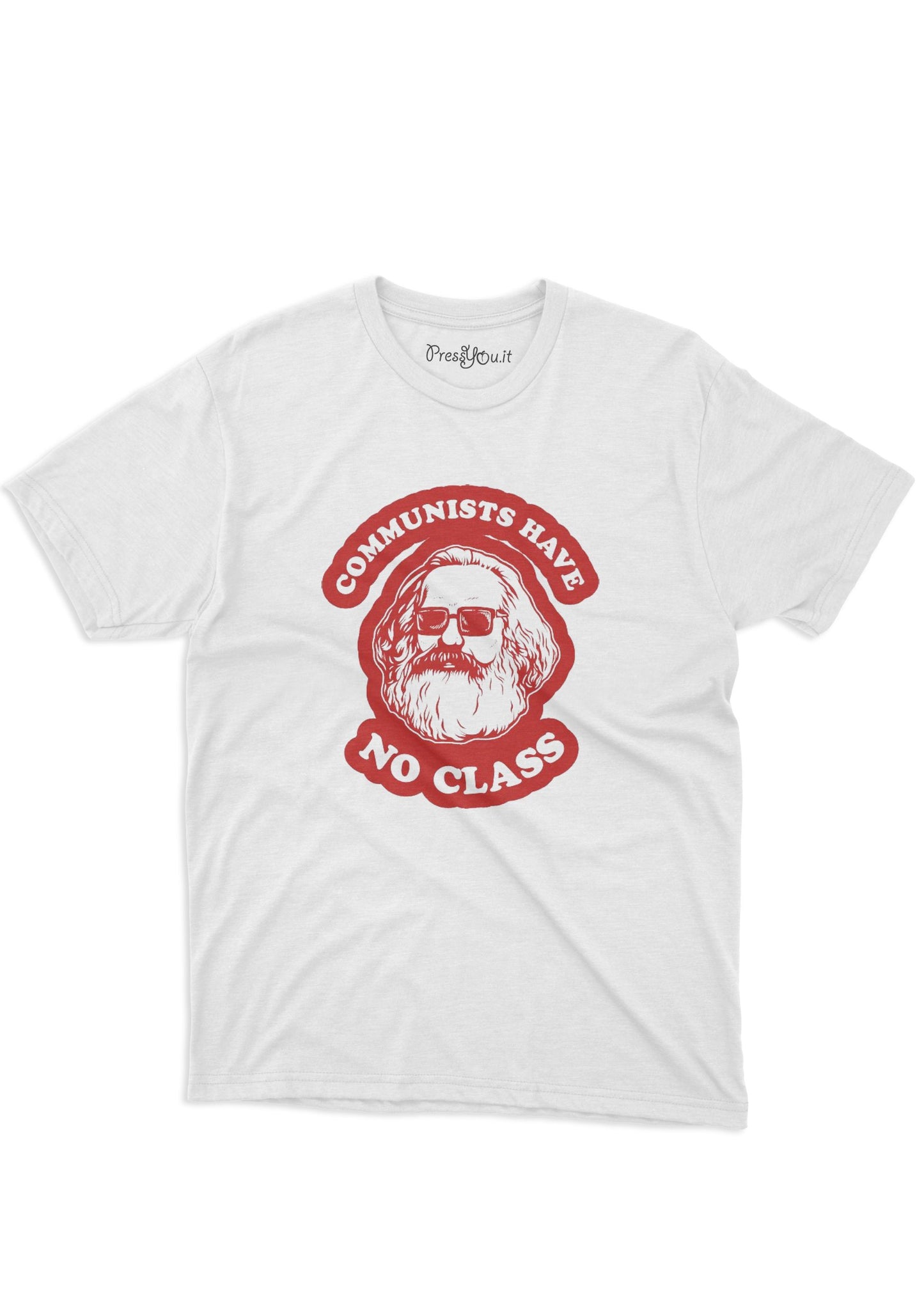 maglietta t-shirt- karl marx comunismo communists have no class