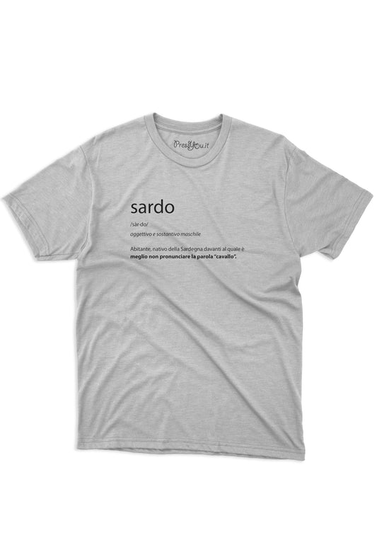 maglietta t-shirt- dizionario sardo abitante nativo della sardegna