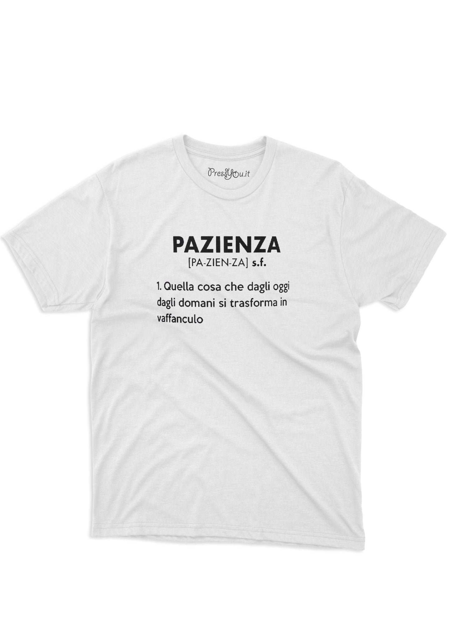 maglietta t-shirt-pazienza dizionario