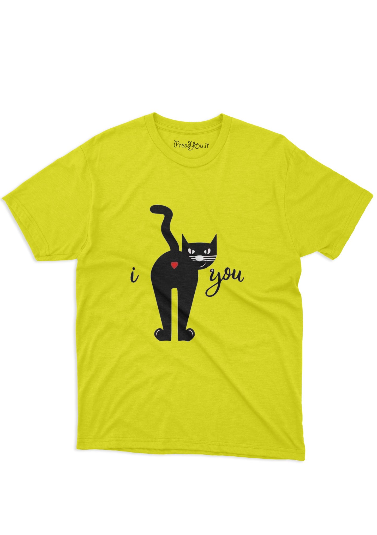 maglietta t-shirt- gatto i love you