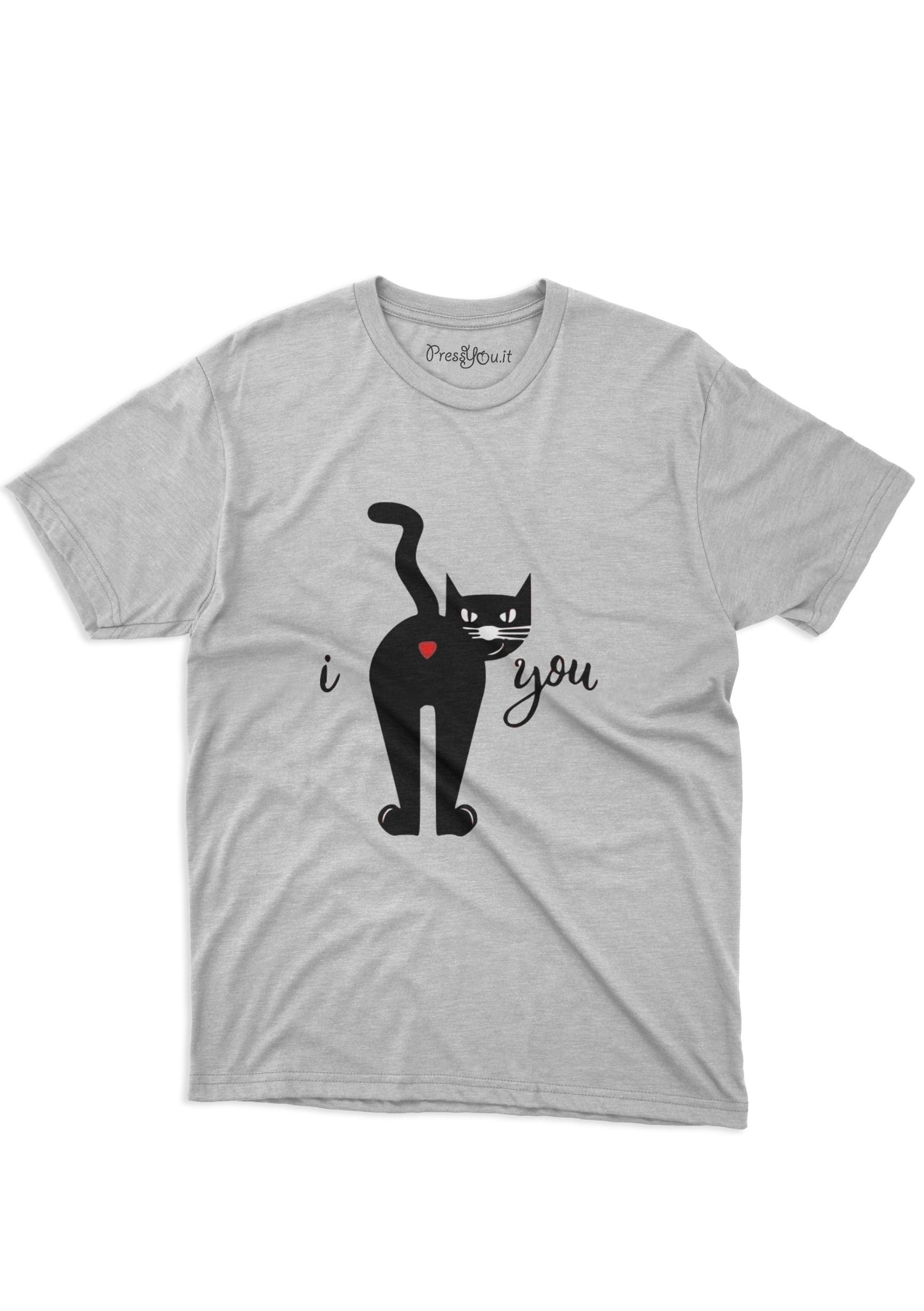 maglietta t-shirt- gatto i love you