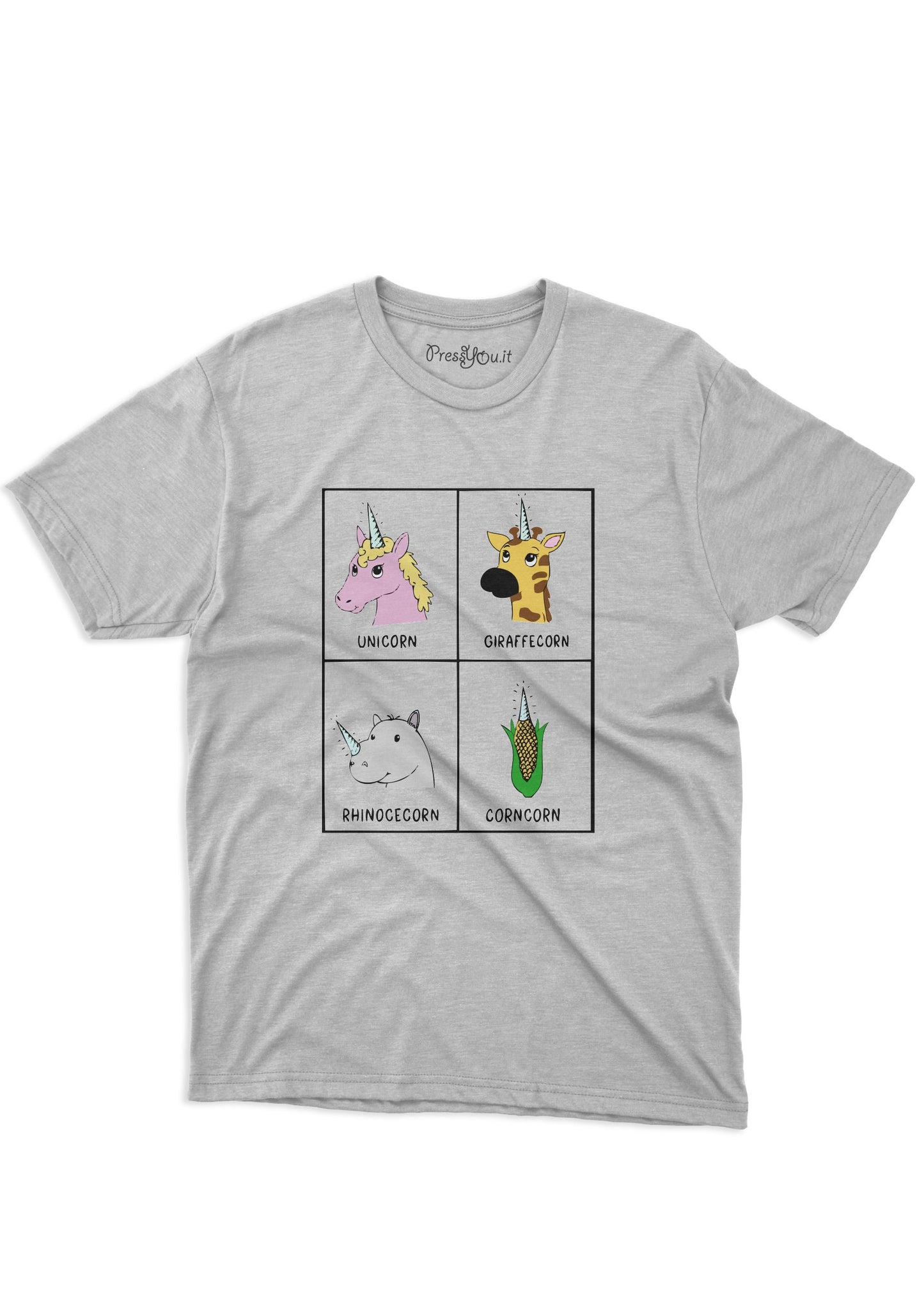 maglietta t-shirt- evoluzione unicorno