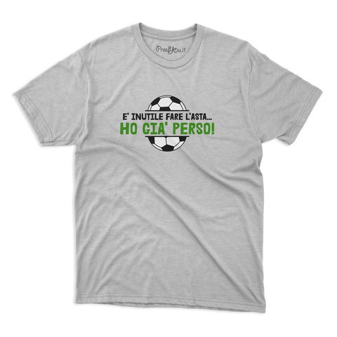 t-shirt - fantasy football and there's no point in auctioning I've already lost superstition fun gift idea
