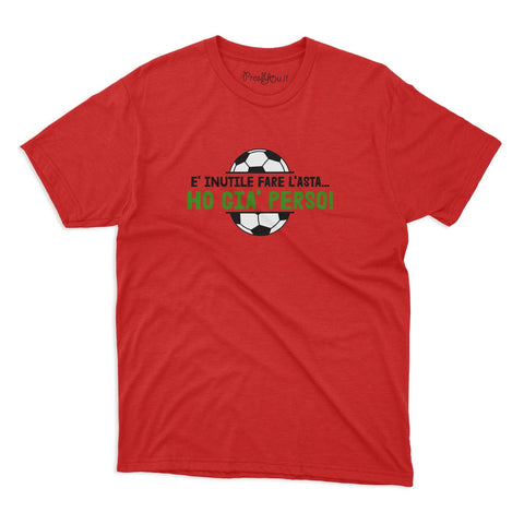 t-shirt - fantasy football and there's no point in auctioning I've already lost superstition fun gift idea