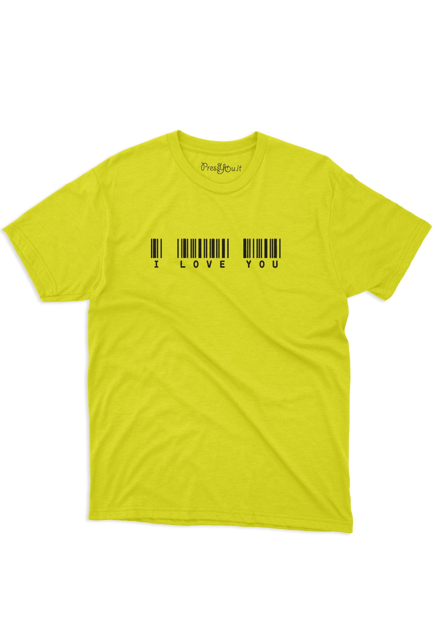 maglietta t-shirt- barcode i love you  amore san valentino
