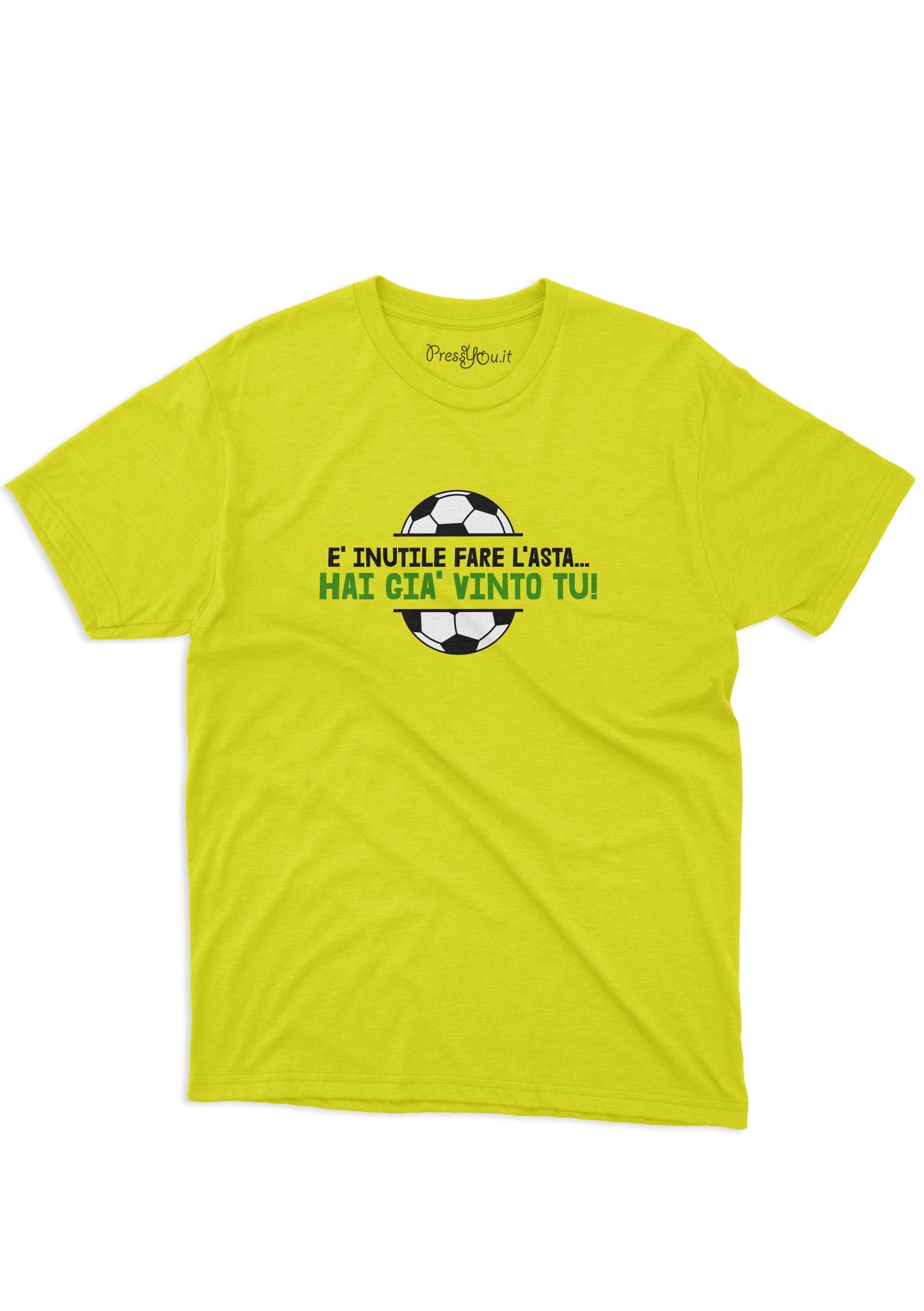 t-shirt - fantasy football and there's no point in bidding, you've already won, good luck, fun gift idea