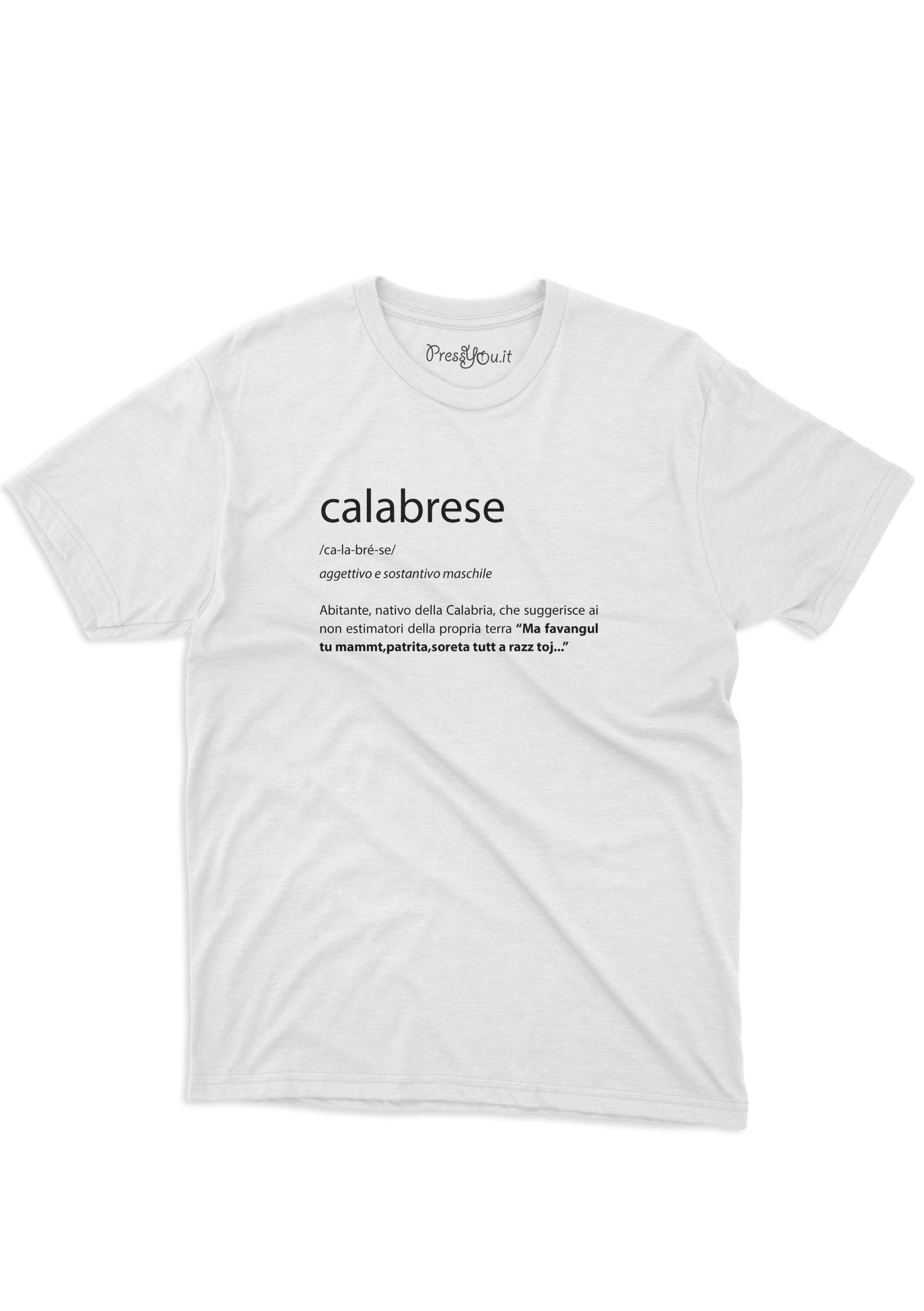 Calabrian dictionary t-shirt native inhabitant of Calabria
