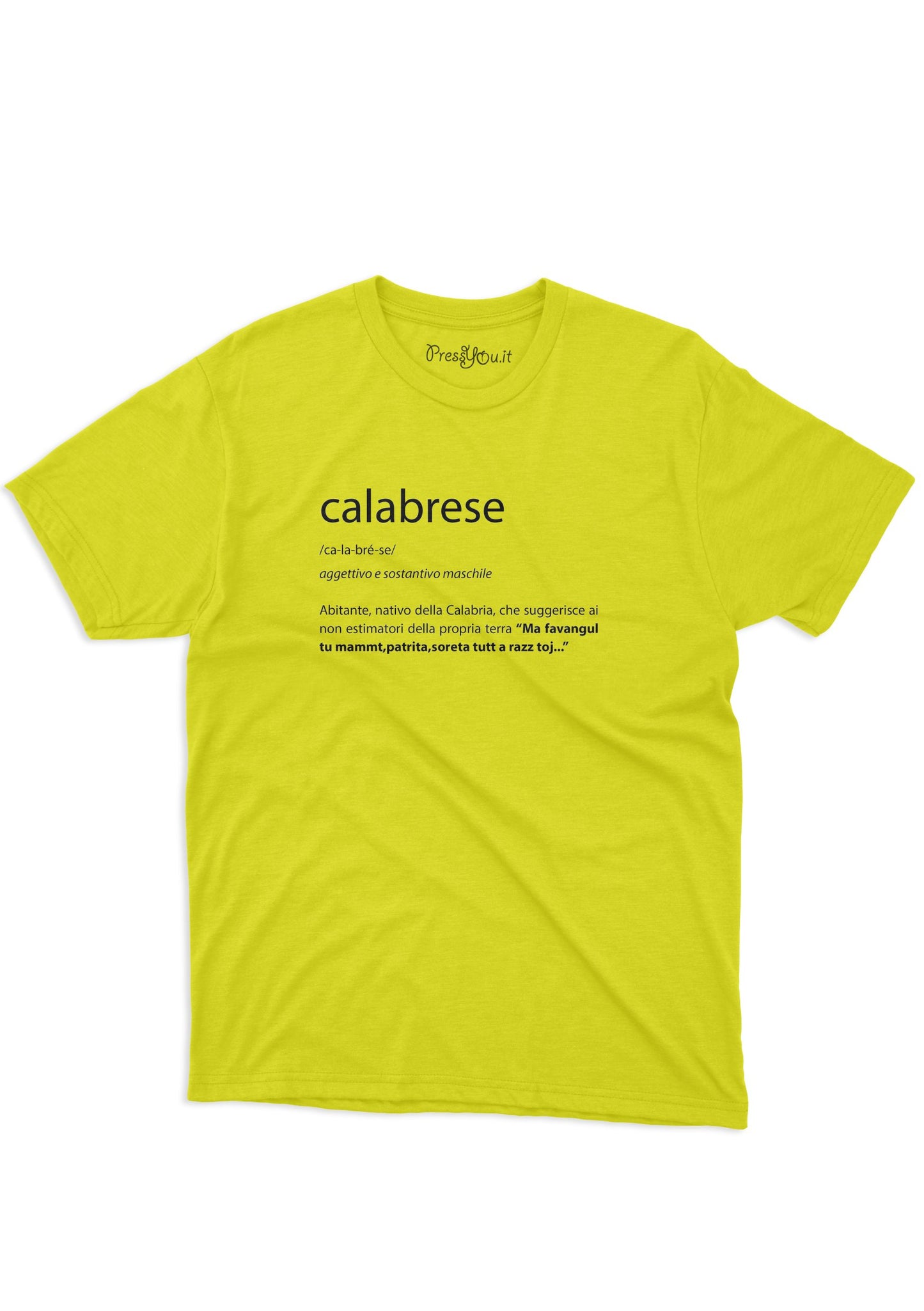 Calabrian dictionary t-shirt native inhabitant of Calabria