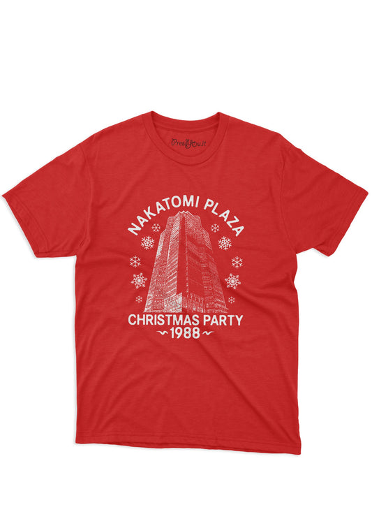 t-shirt t-shirt- nakatomi plaza christmas party christmas
