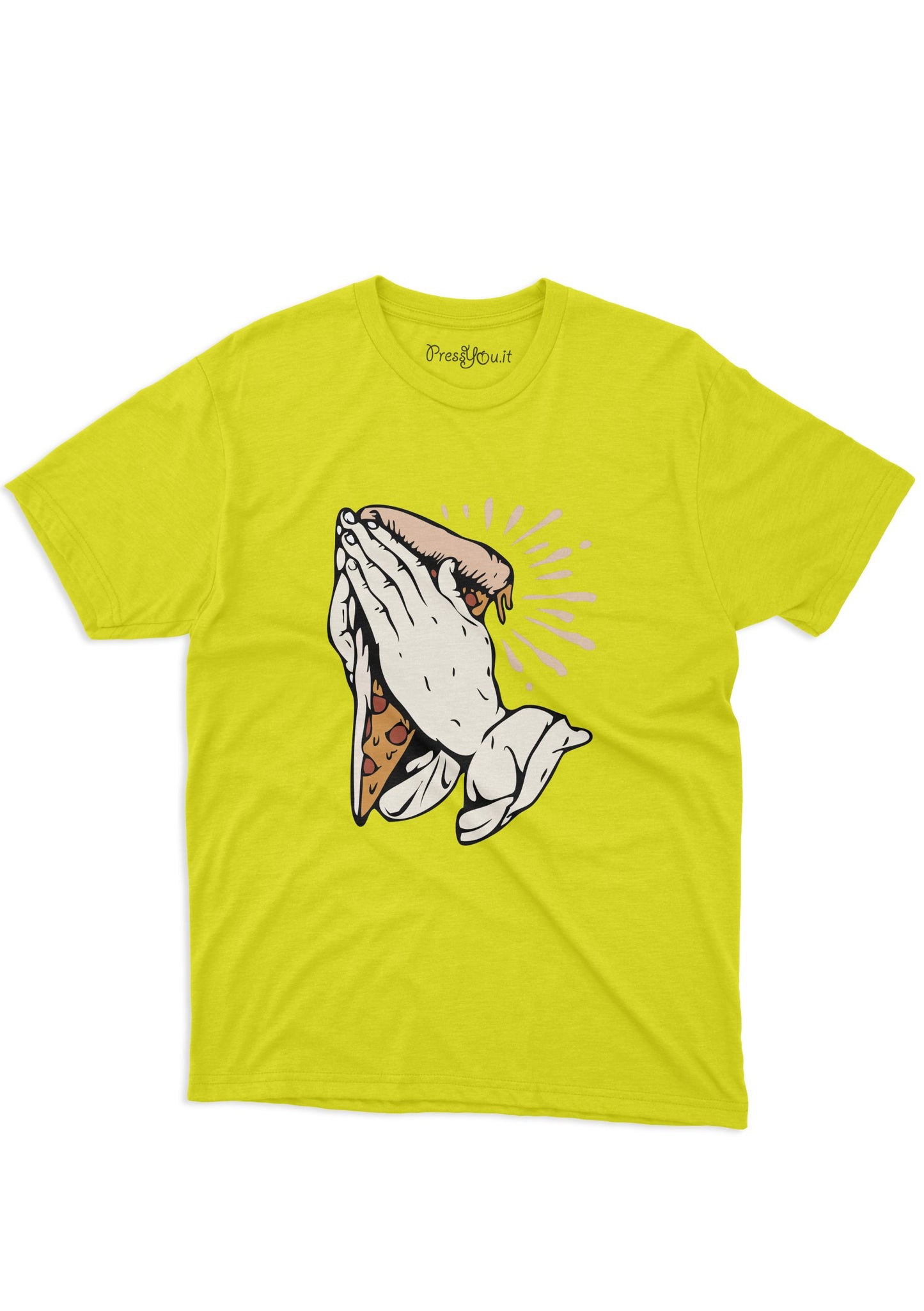 maglietta t-shirt- pizza preghiera