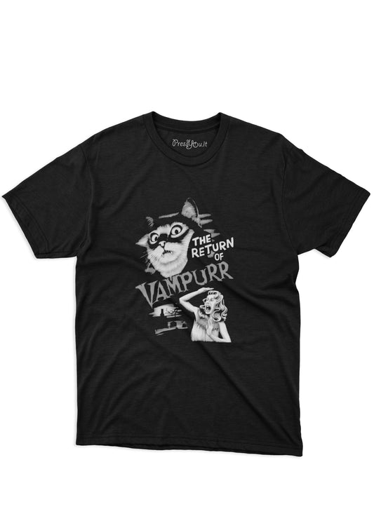 maglietta t-shirt-gatthe return of vampurr draculato vampiro