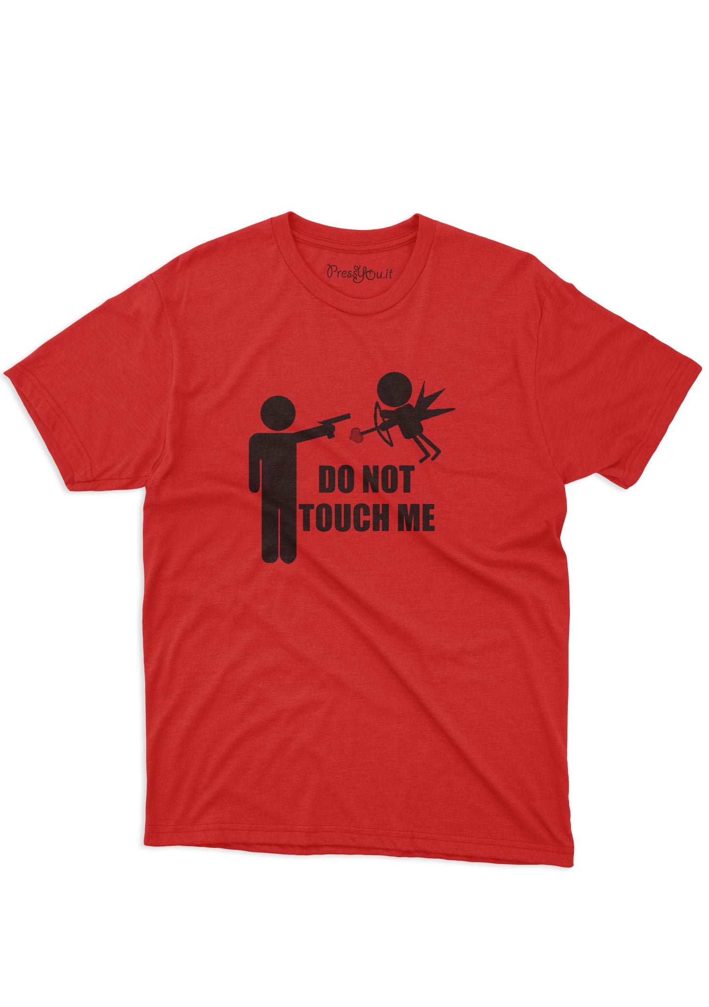 maglietta t-shirt- do not touch me cupido amore san valentino