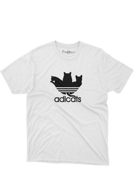 maglietta t-shirt- gatti sport logo tribanda sagoma
