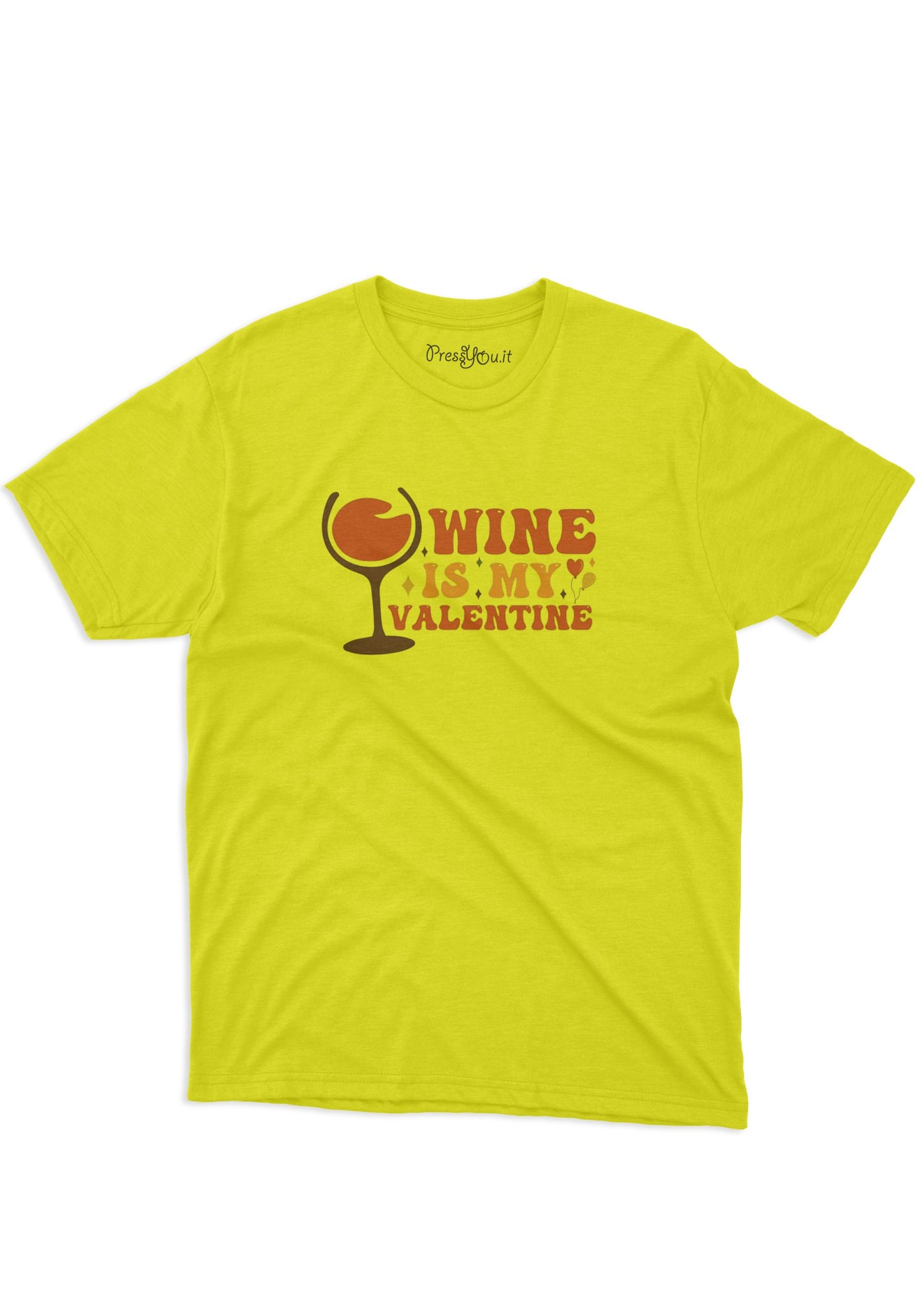 maglietta t-shirt- wine is my valentine amore san valentino