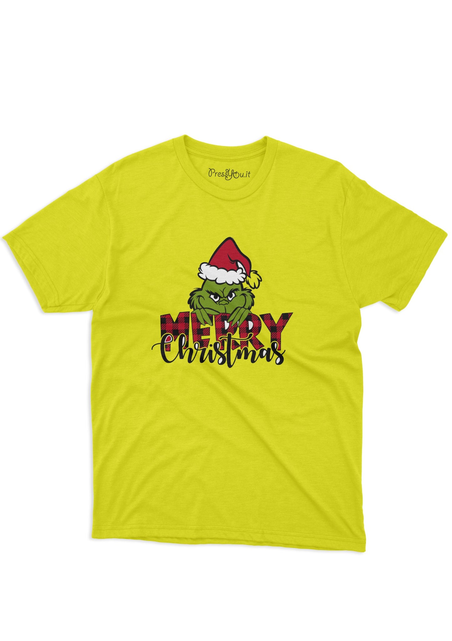 maglietta t-shirt- grinch merry christmas natale