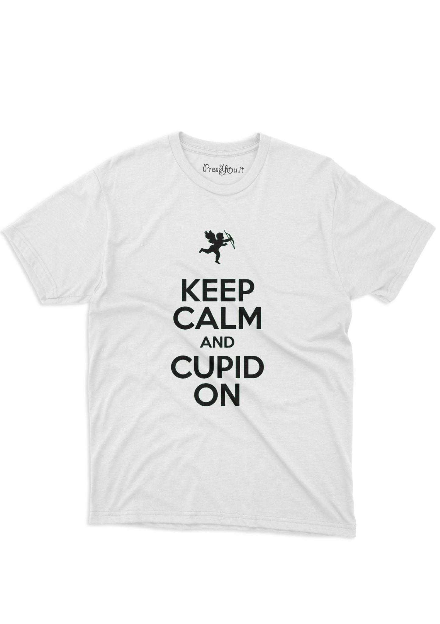 maglietta t-shirt-keep calm and cupid on amore san valentino