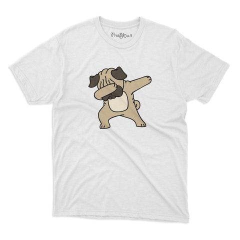 maglietta t-shirt-buldogue dab cane