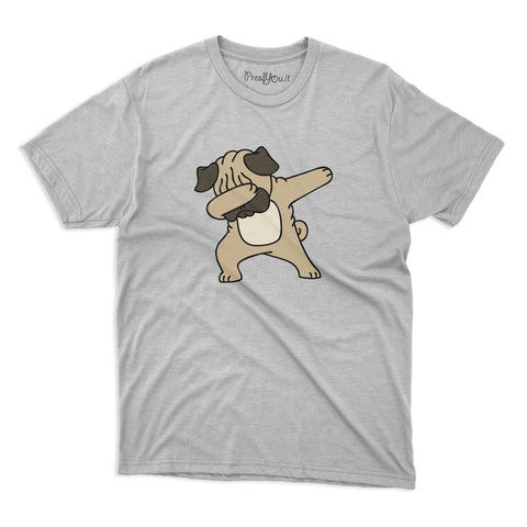 maglietta t-shirt-buldogue dab cane