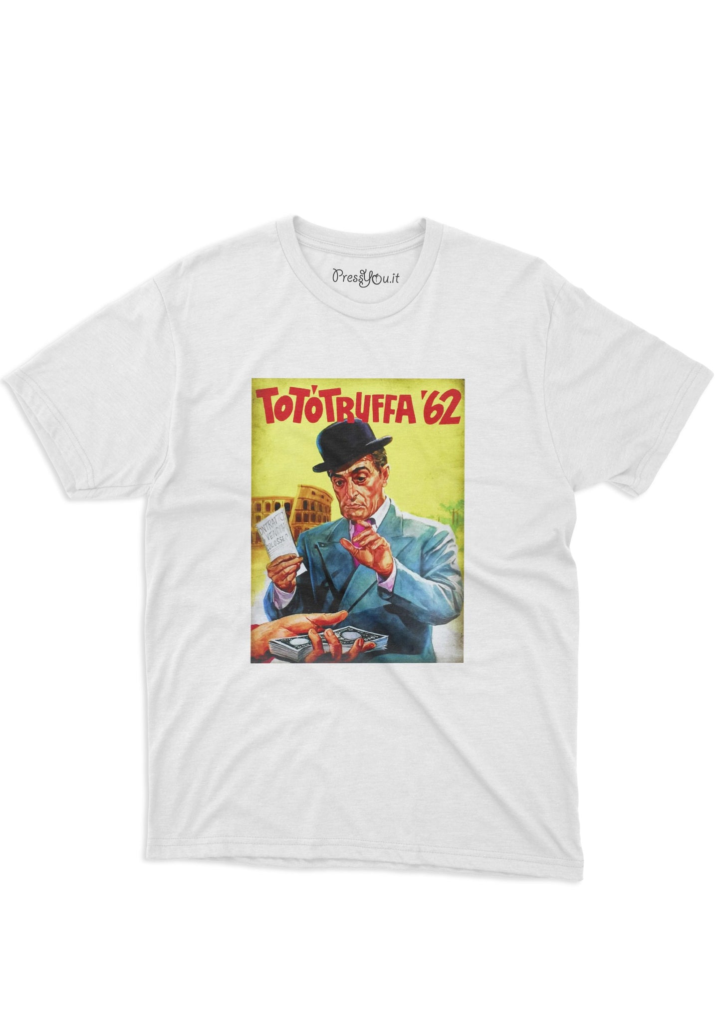 maglietta t-shirt- cult truffa 62 commedia italiana