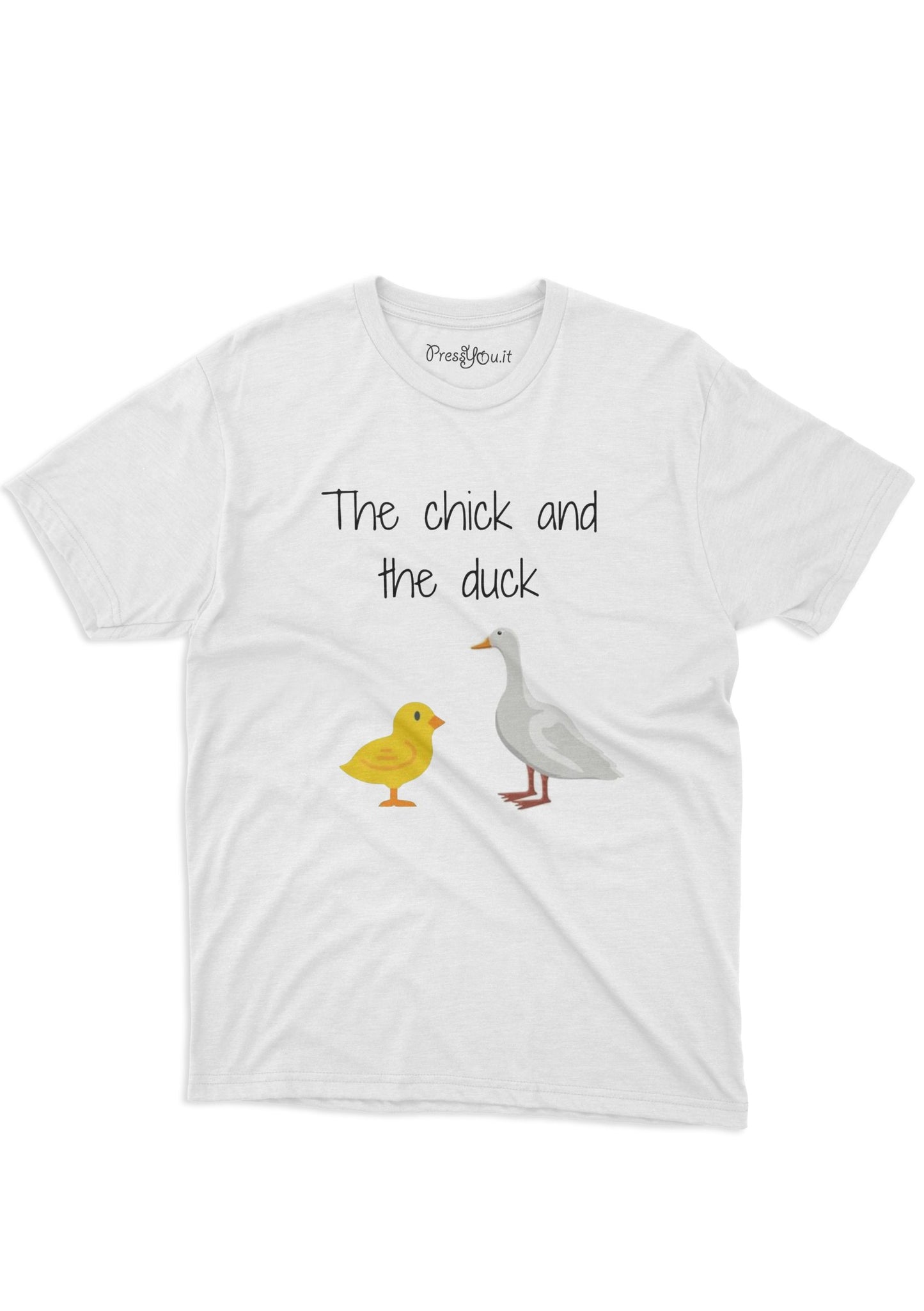 maglietta t-shirt- papera e pulcino tje chick and the duck amici
