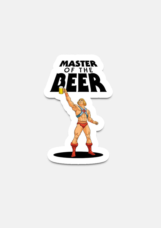 sticker Adesivo- master of the beer