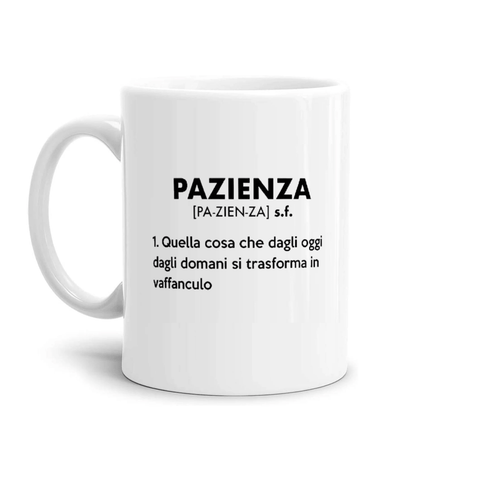 tazza Mug-pazienza dizionario