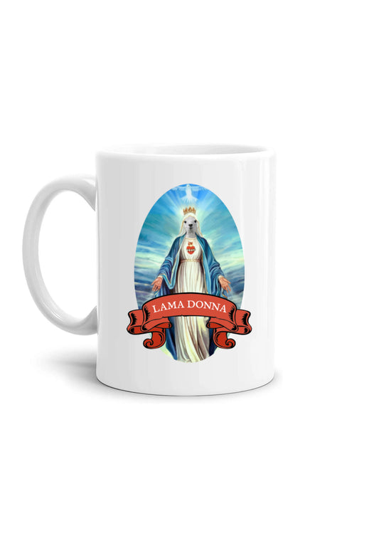 Mug-lama woman madonna irreverent cup