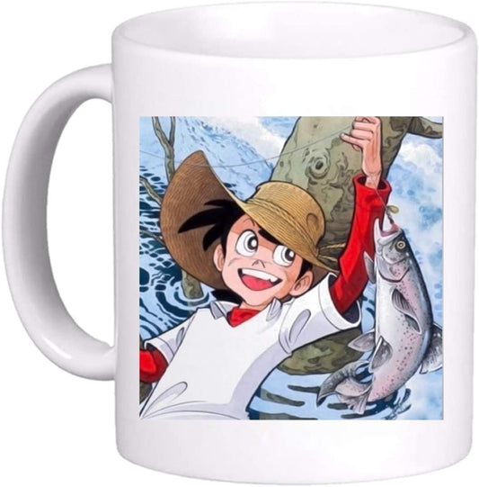 Mug-sampei fisherman fishing cup