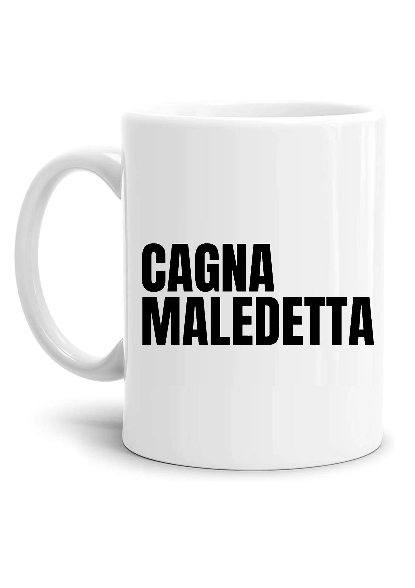 tazza Mug-cagna maledetta serie tivu tv italiana divertente simpatica regalo mamma papa colleghi amici in ceramica per la colazione caffe o te copia copia
